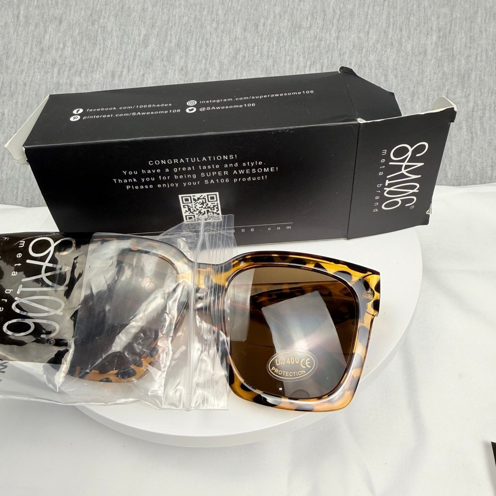 SA106 Womens Boyfriend Style Oversized Sunglasses Tortoise Solid Brown New